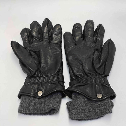コーチ COACH 3WAY 2 IN 1 GLOVE レザー カシミヤ ニット グローブ 手袋 メンズ  L